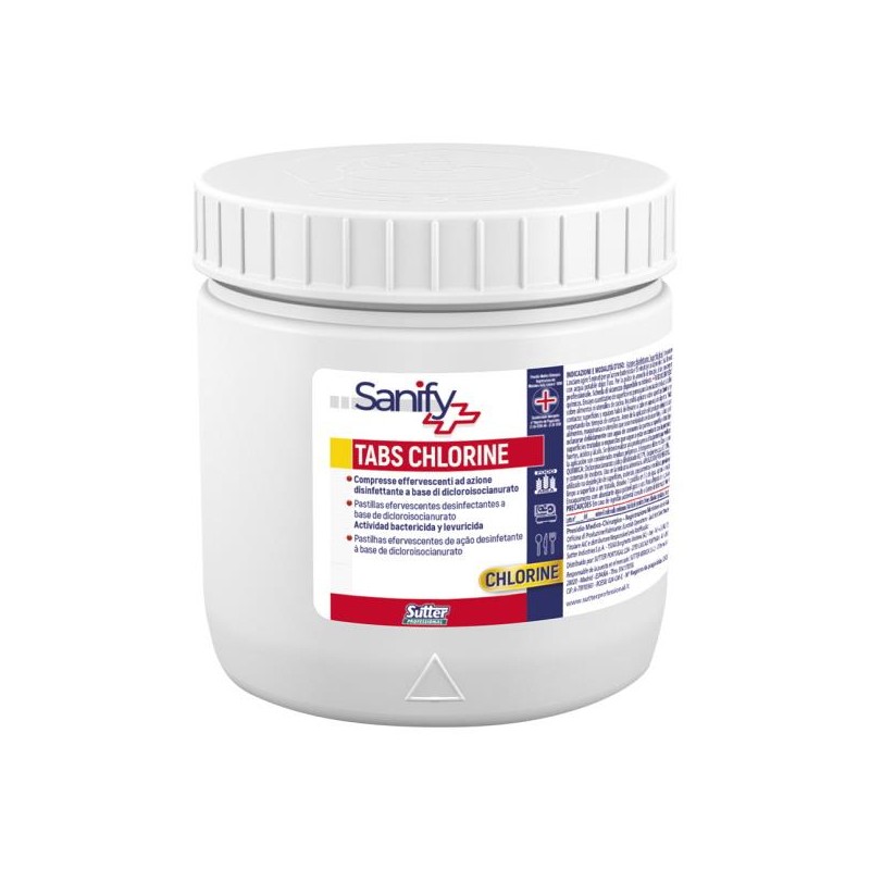 TABS CHLORINE PASTILLAS HIGIENIZANTES C/12x500Gr. 