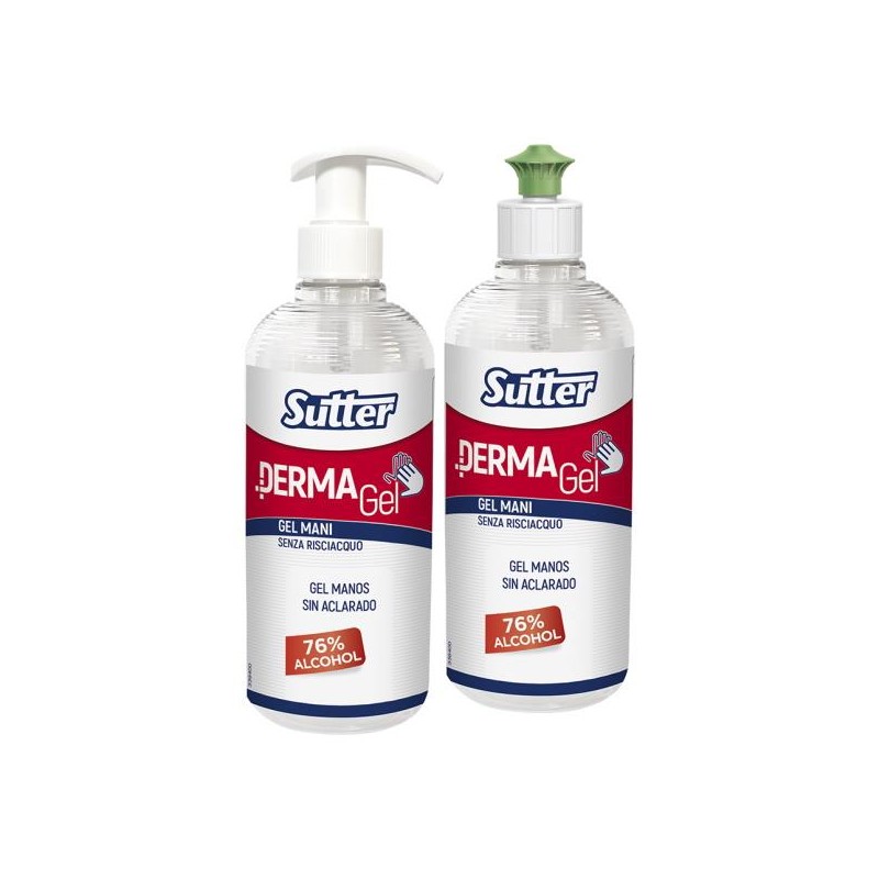 DERMAGEL GEL HIDROALCOHOLICO SIN ACLARADO C/12x500ml. 