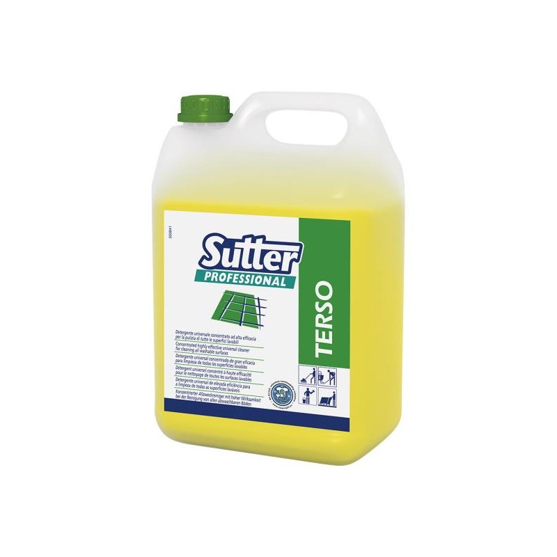 TERSO DETERGENTE UNIVERSAL PARA TODO TIPO DE SUPERFICIES  LAVABLES CON PERFUME CITRICO C/4x5KG.