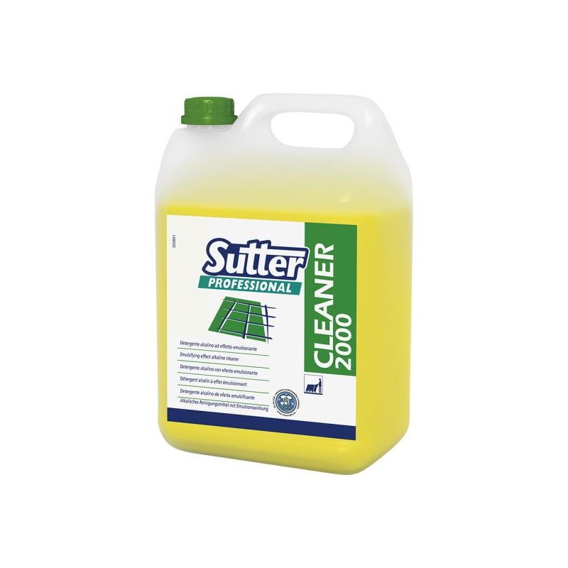 CLEANER 2000 DETERGENTE ALCALINO DE ESPUMA CONTROLADA (IDEAL PARA MAQUINA FREGADORA ELIMINA LAS MANCHAS DE ORIGEN GRASO...) C/4x