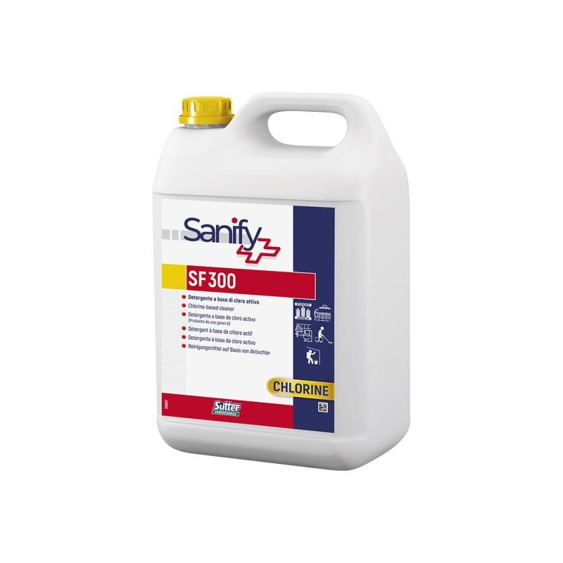 S.F. 300 HA DETERGENTE DESINFECTANTE A BASE CLORO ACTIVO C/4x5KG.