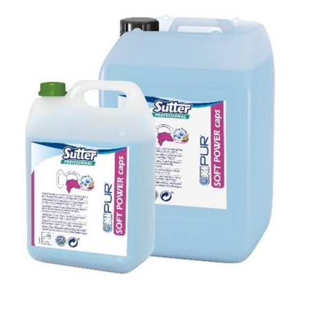 SOFT POWER CAPS SUAVIZANTE CONCENTRADO CON PERFUME LARGA DURACION C/4x5Kg.