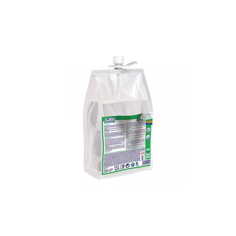 RATIO BK-4 (Detergente altamente desaengrasante sin colorante ni perfumes para areas alimentarias HACCP, utensilios mobiliario, 