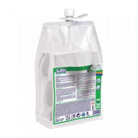 RATIO BK-4 (Detergente altamente desaengrasante sin colorante ni perfumes para areas alimentarias HACCP, utensilios mobiliario, 