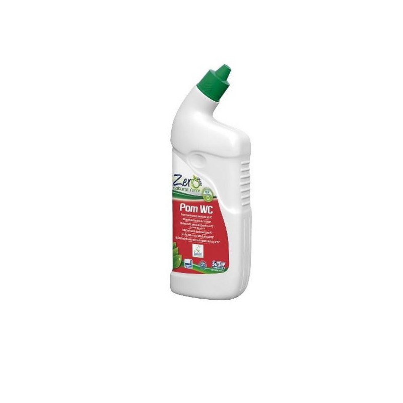 POM WC ZERO ECOLABEL (desincrustante desodorante para wc,elaborado con materias primas vegetales totalmente biodegradables) C/12